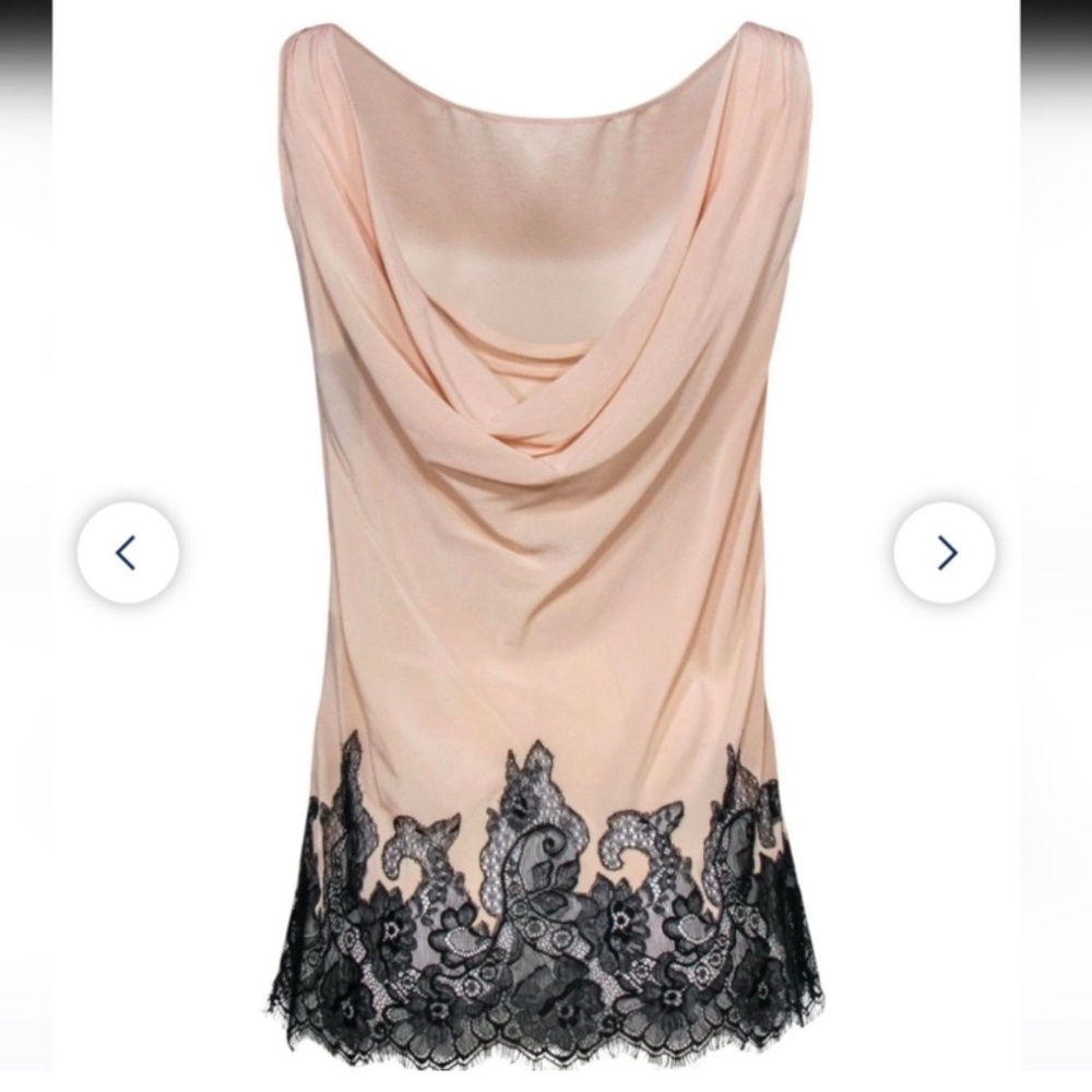 Alice @ Olivia 100% Silk lace tank - Picture 2 of 3
